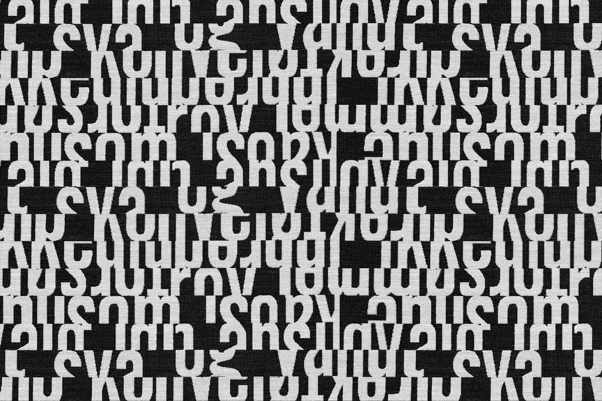 Maharam Product Textiles Letters 005 Cobalt