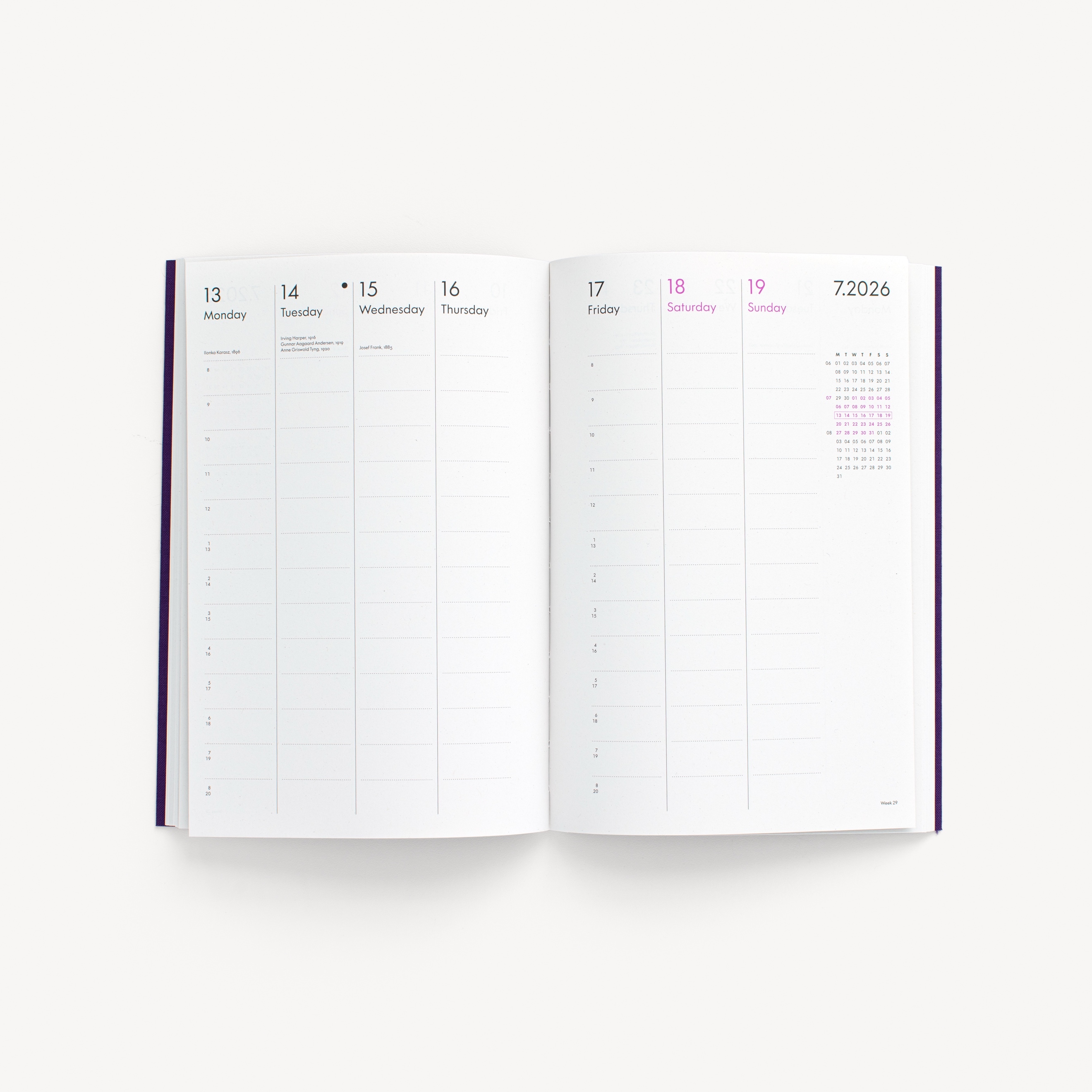 Additional image of 2026 Calendar 003 Rose