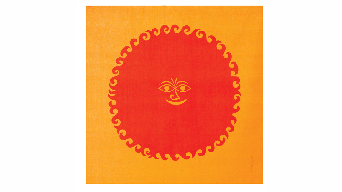 Alexander Girard. Old Sun Environmental Enrichment Panel, 1971. Screenprinted cotton. © 2024 Girard Studio, LLC.