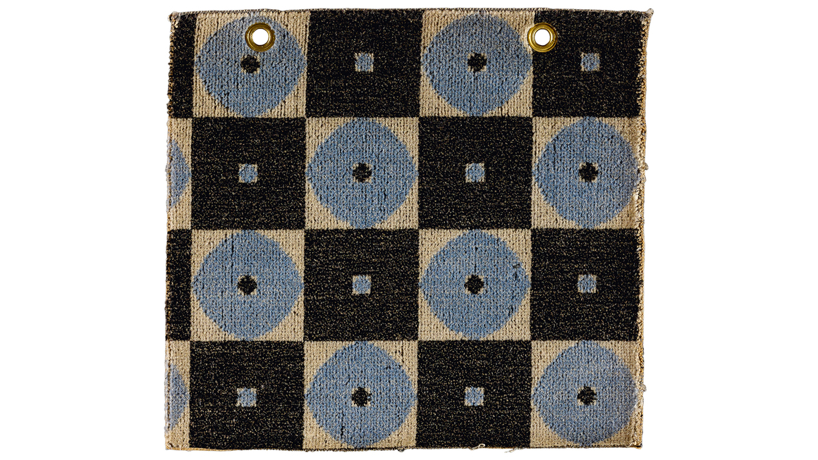Josef Hoffmann. <i>Design 6412</i>, 1907. Wool, metal. Photography courtesy of Leopold Museum.