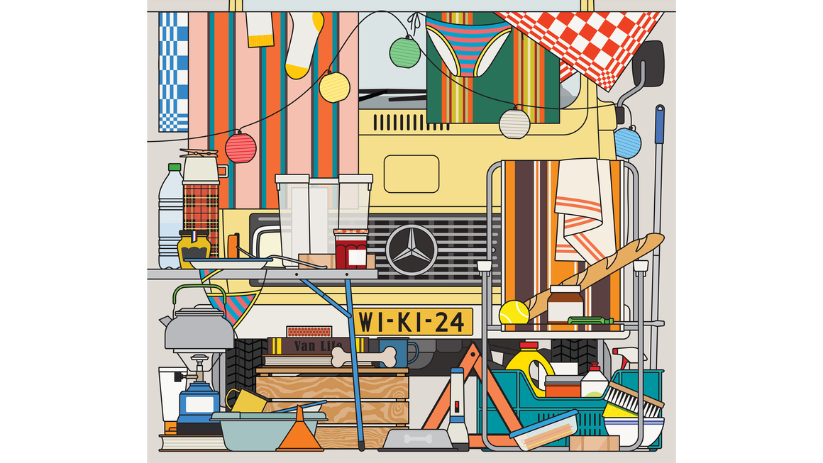 Nynke Tynagel. <i>Van Life</i>, 2025. Acrylic on canvas. Courtesy of the artist.