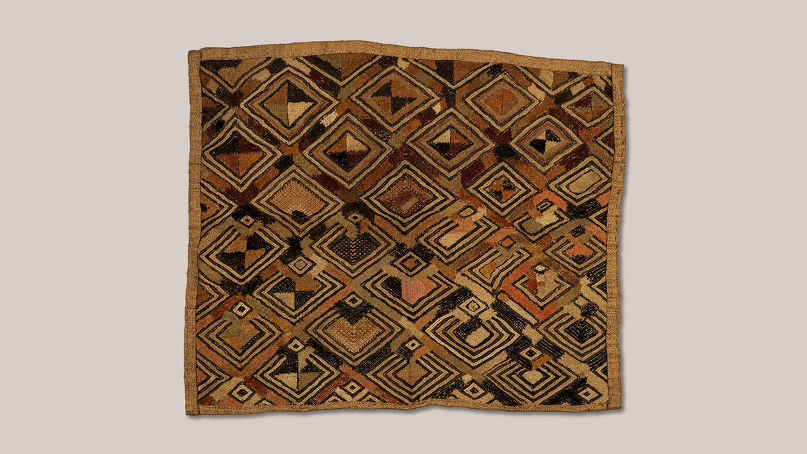 Kuba cloth, c. 1970. The Wesley Mancini Collection courtesy of the Mint Museum, North Carolina.